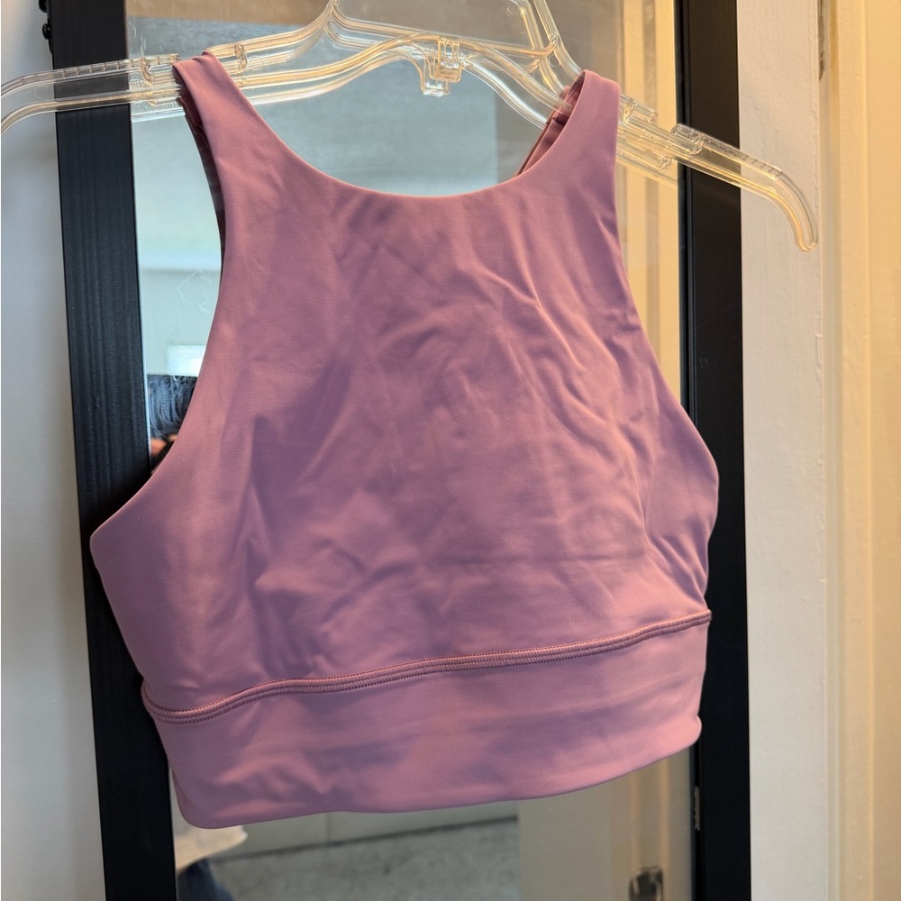 Lululemon High Neck Lavender Sports Bra